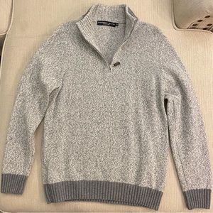 Lightly-Used Daniele Blasi Italian-Designer Knitted 1/4 Sweater. Size is Medium.